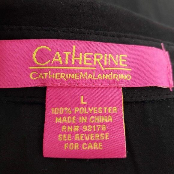 Catherine MaLandrino Woman Sz L Dress Hi Low Black - Picture 5 of 8